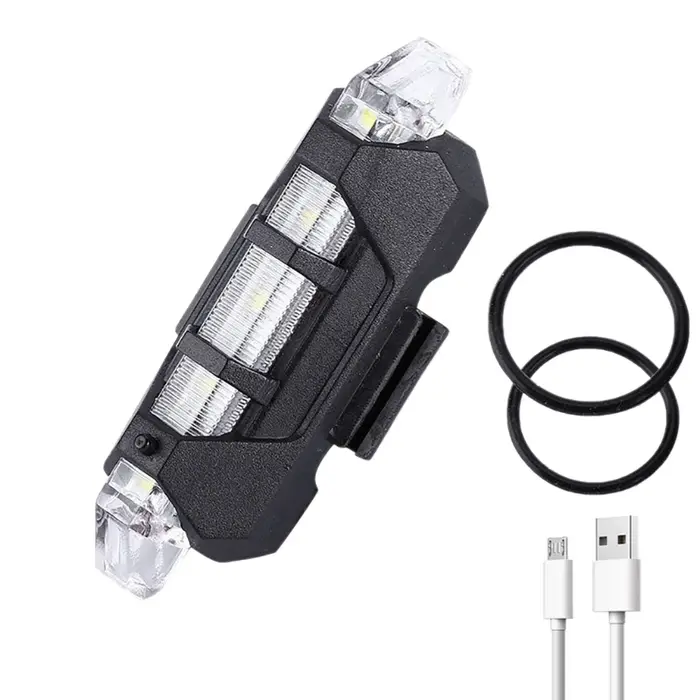 Feu arrière vélo étanche, feu arrière LED rechargeable par USB, feu stop 24BD