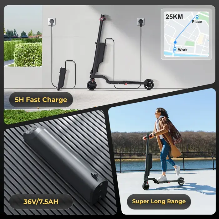 Trottinette électrique HUANCI X6 36V 7.5A pliable