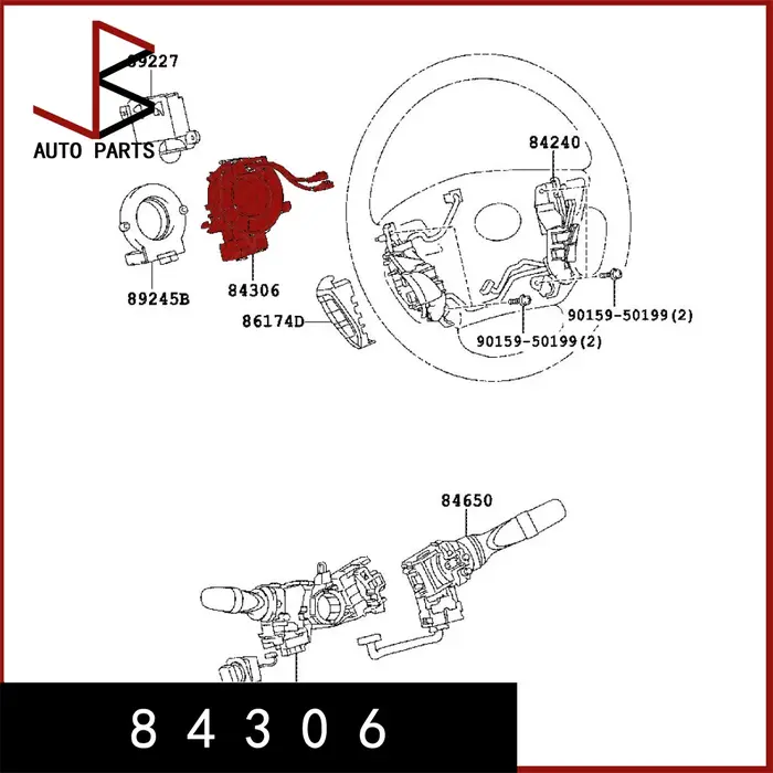 Pièces automobiles, accessoires de voiture, pièces de rechange 8 4 3 0 6 - 5 0 1 9 0