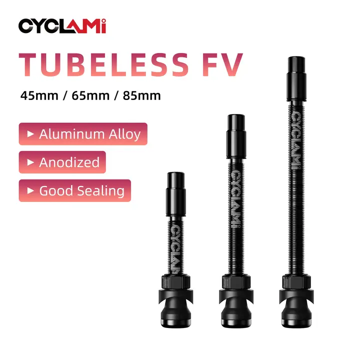 CYCLAMI – Valve Tubeless de vélo Presta FV 45/65/85mm
