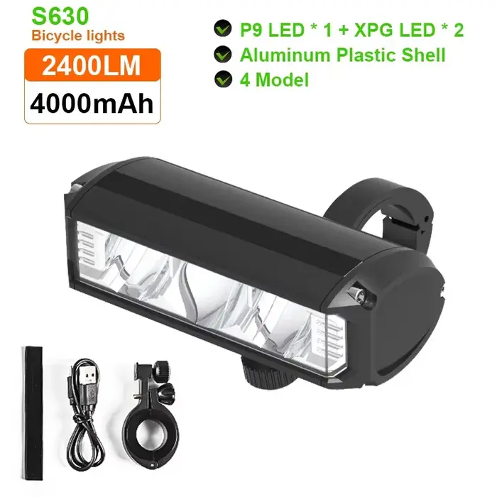 Feu de vélo 8000mAh 5 LED