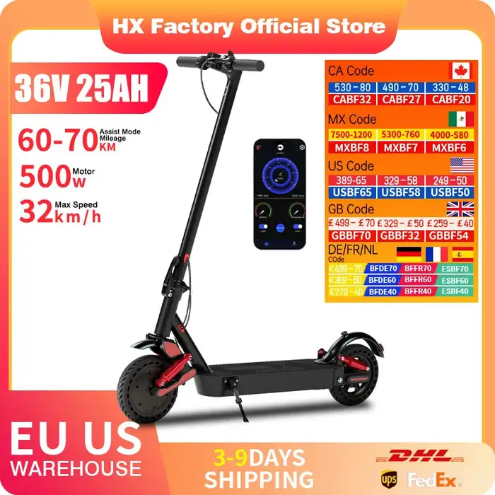 HX D06 City e scooter 500W