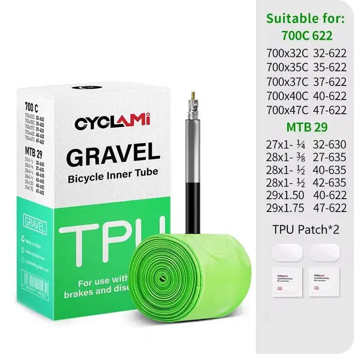 CYCLAMI ultraléger route vtt 29 vélo TPU chambre à air pneu français Valve FV 45mm pour gravier 700C
