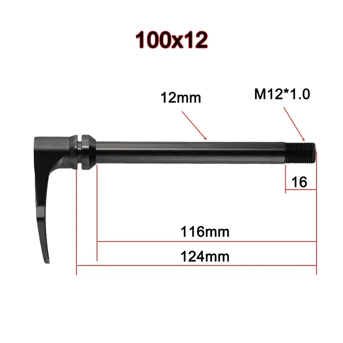 Axe traversant de vélo de route vtt 12x142 12x148mm