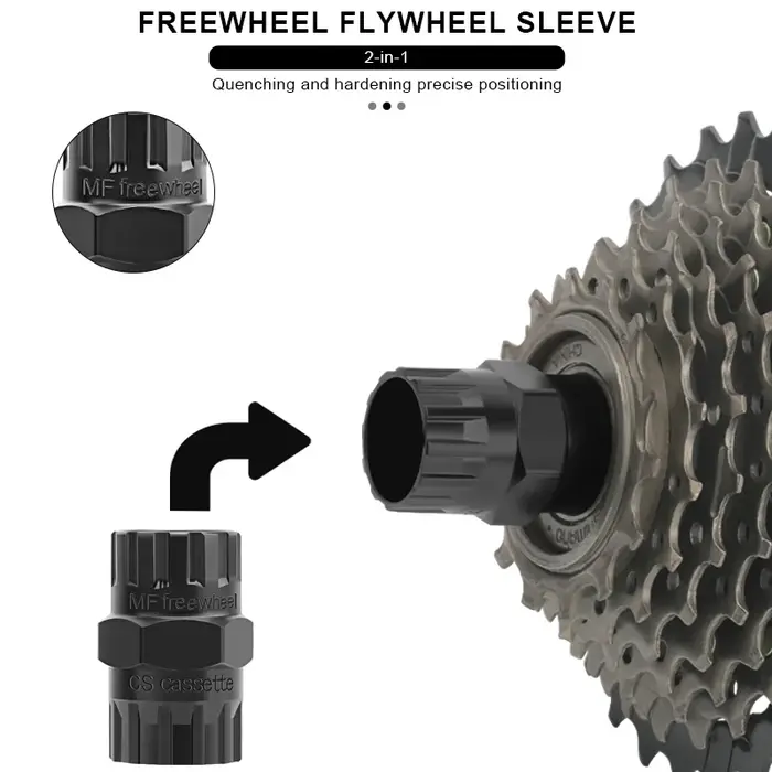Outil de douille de dissolvant de volant d'inertie de vélo