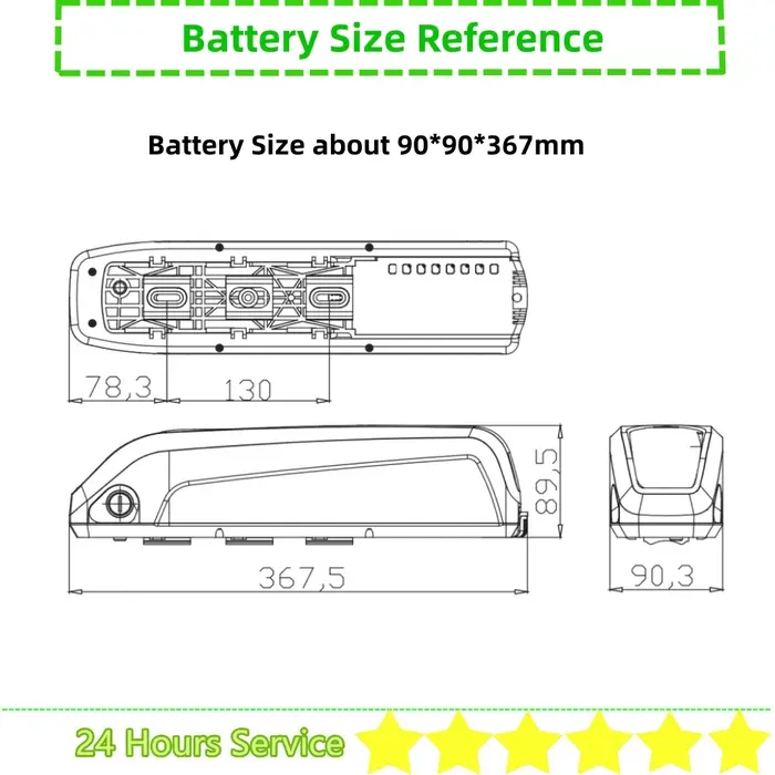 Eleglide M1 Plus batterie de vélo électrique 36v 7.5Ah 7.8Ah 10Ah 10.4Ah 12.5Ah 13Ah 15Ah 20Ah 48v