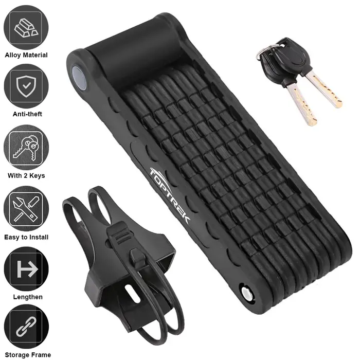 Toptrek serrure de vélo pliable