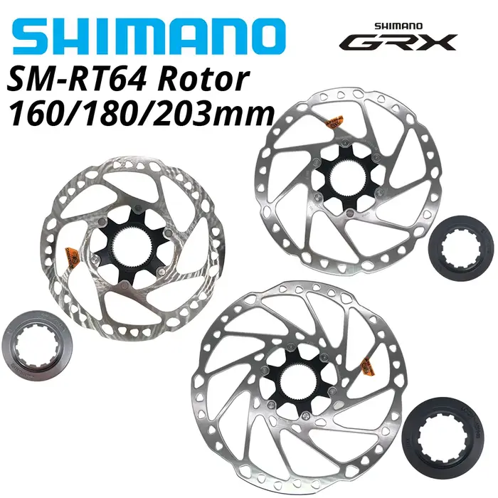 Shimano GRX SM-RT64 RT54 RT30 RT70 technologie de Rotor de frein à disque de verrouillage central vtt vélo de montagne RT 64 160MM 180MM 203MM
