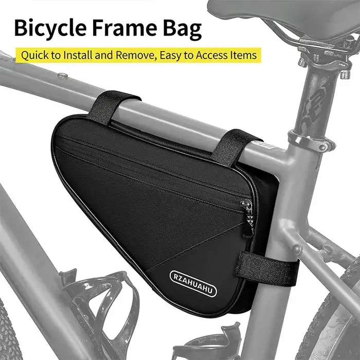 Nouvelle Offre - Sacoche de Vélo Triangulaire Multifonctionnelle à Fixation sur Cadre, Grande Capacité, Organisateur pour Cyclisme et Randonnée 2026