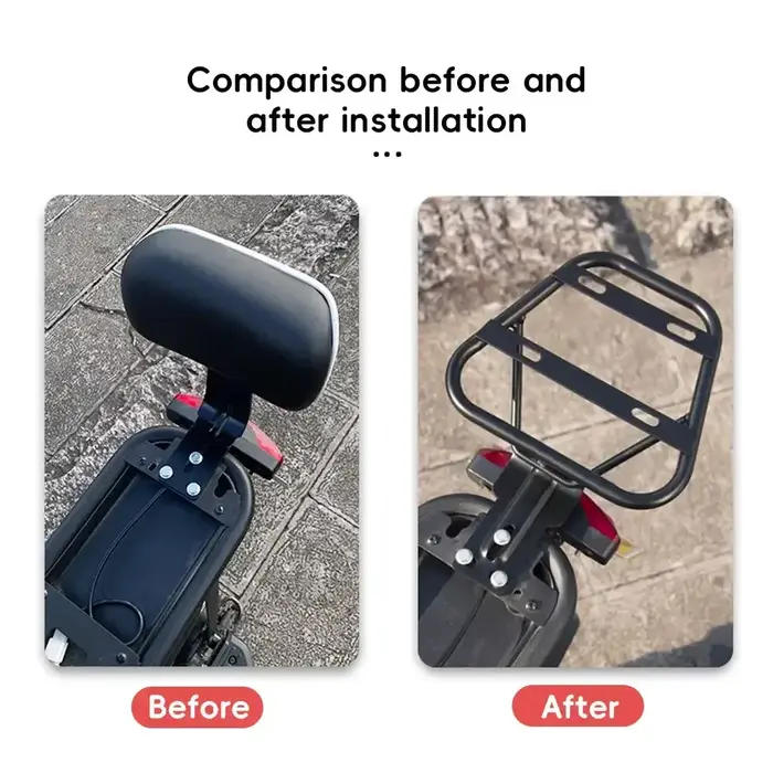 Porte-bagages arrière de moto pour vélo électrique T1