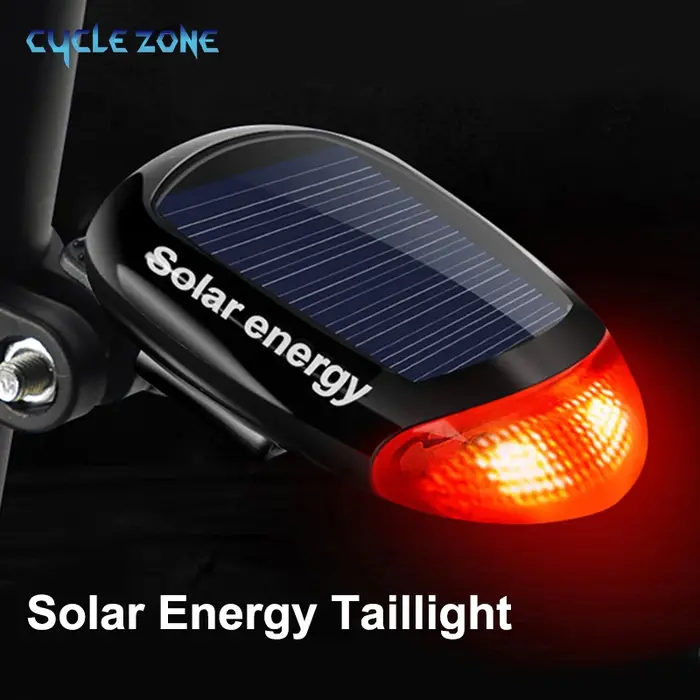Feu arrière de vélo solaire