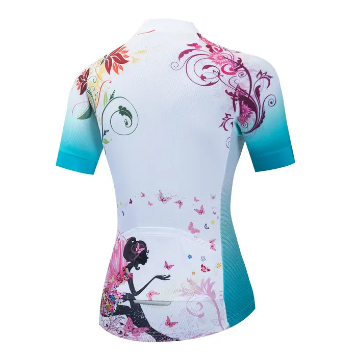 Maillot de cyclisme femmes vélo montagne route vtt haut femme
