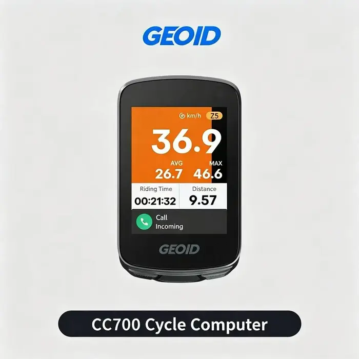 Ordinateur de vélo GPS GEOID CC700 avec grand écran couleur