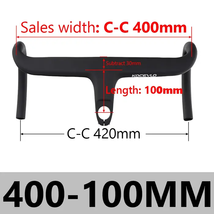 KOCEVLO X01 vélo de route tige entièrement en Fiber de carbone guidon