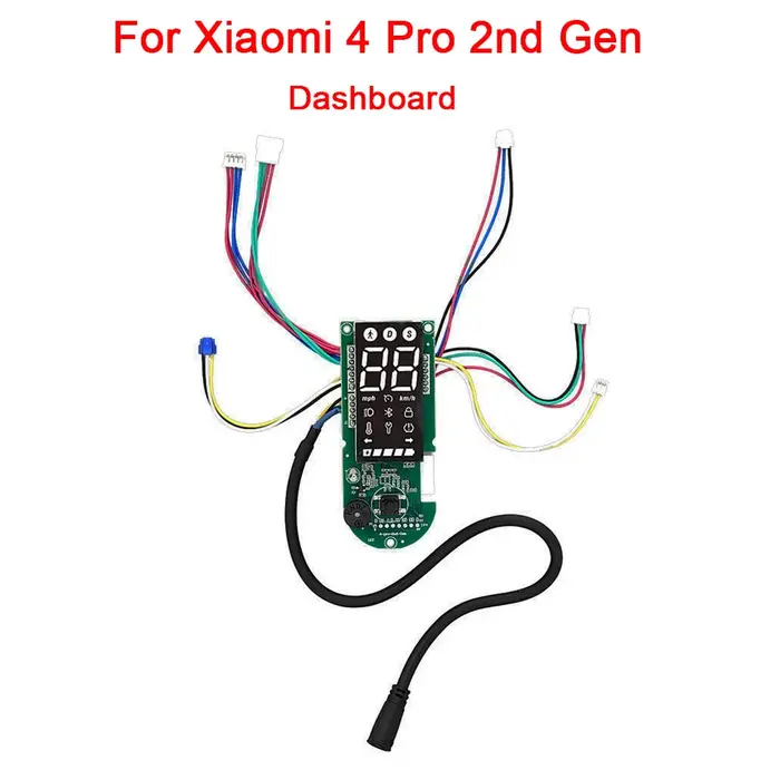 Carte de circuit du tableau de bord de trottinette électrique pour Xiaomi 4 Pro 2ème génération avec clignotants – Pièces de rechange pour instrument