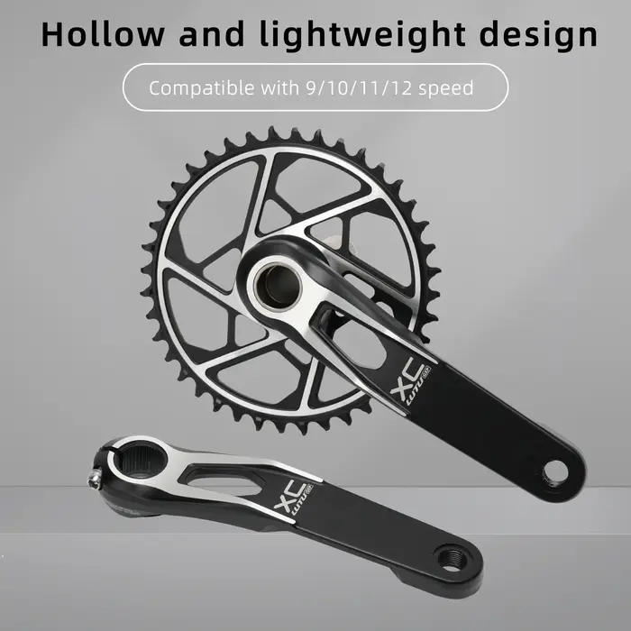 Pédalier RGO XC MTB 170/175 mm 30-42T 104BCD en alliage d'aluminium T6 forgé pour VTT et vélo de gravier