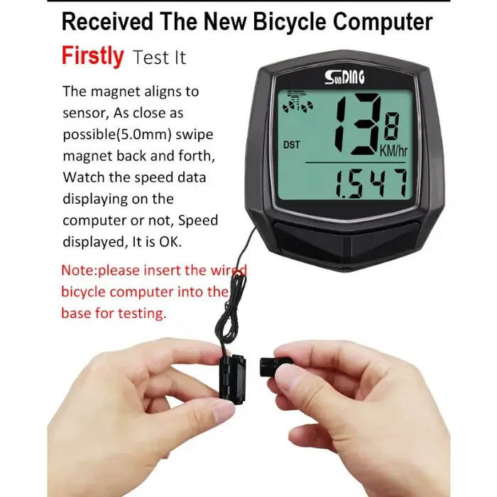 Compteur de vitesse de vélo étanche