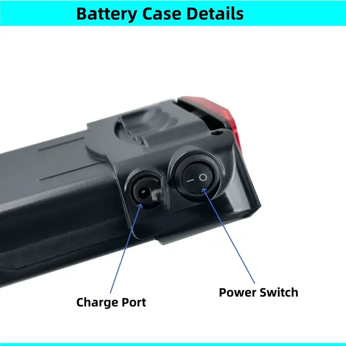 36V support arrière vélo de ville Ebike boîtier de batterie 24v 36v 48V 40 pièces 18650 cellules