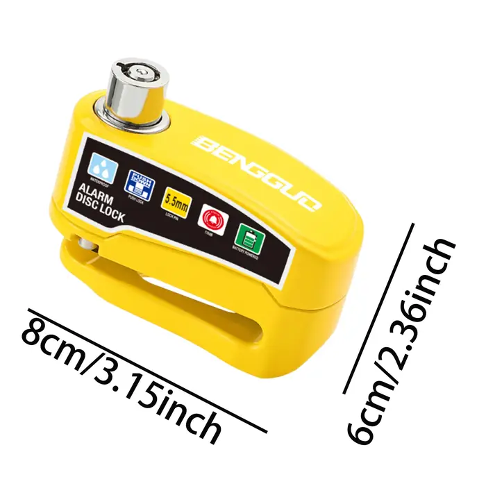 Antivol de disque de frein pour vélo avec 2 clés