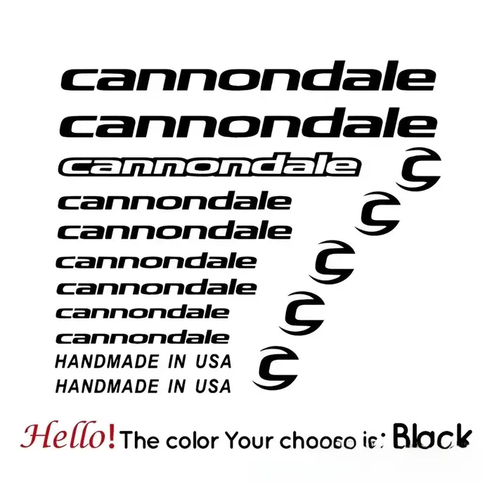 Autocollants de course pour vélo de montagne Cannondale, autocollants décoratifs réfléchissants pour vélo de route et tout-terrain, autocollants pour carrosserie