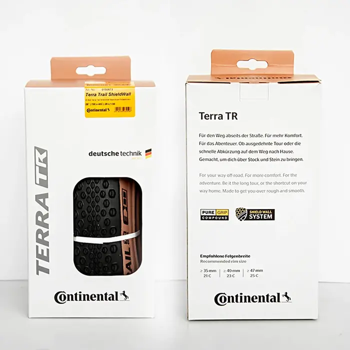 Continental Terra Trail 700x40C vélo de route 28 ''système de pneu de gravier Protection contre la crevaison 3/180 TPI marron vtt Tubeless lecture