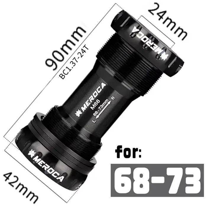 Support inférieur vélo BB 68mm 73mm