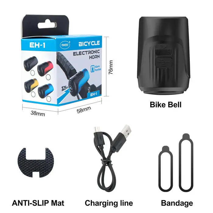 Sonnette électronique antivol pour vélo