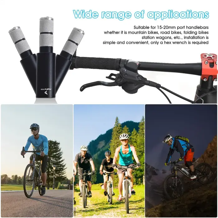 Extension de guidon de vélo en alliage d'aluminium