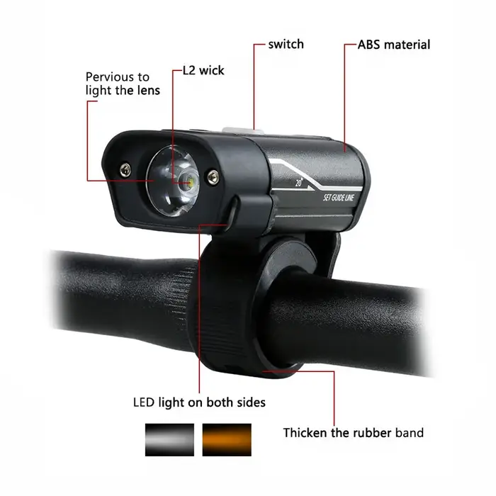 Phare de vélo Rechargeable par USB