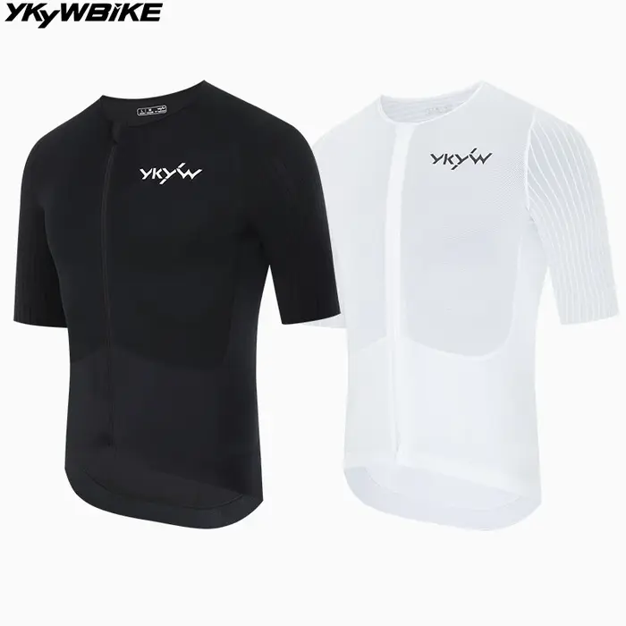 YKYWBIKE maillot de cyclisme d'été pour hommes léger à manches courtes chemise de vélo niveau de course