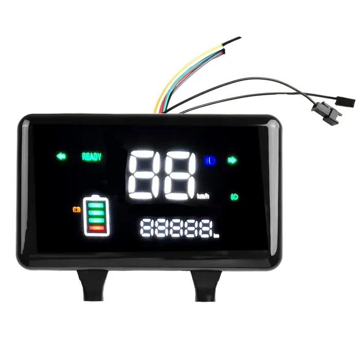 Vélo électrique affichage LED moto compteur de vitesse batterie clignotant