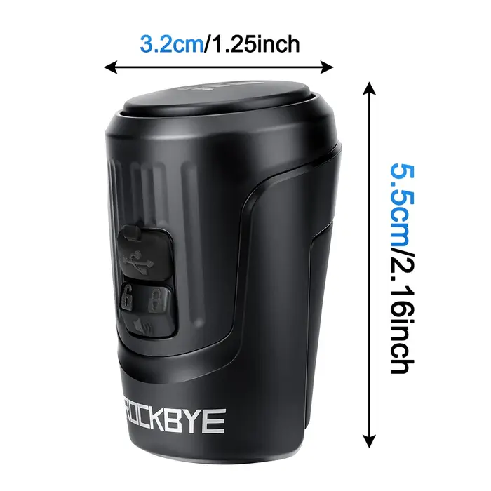 Rockbye 125dB fort vélo moto électrique cloche klaxon IPX5 étanche Micro-USB Rechargeable VTT alarme antivol