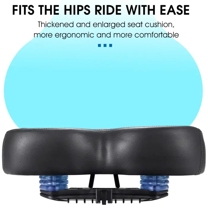 WEST BIKING Selle de vélo élargir épaissir respirant doux ergonomique cyclisme voyage siège confortable équipement