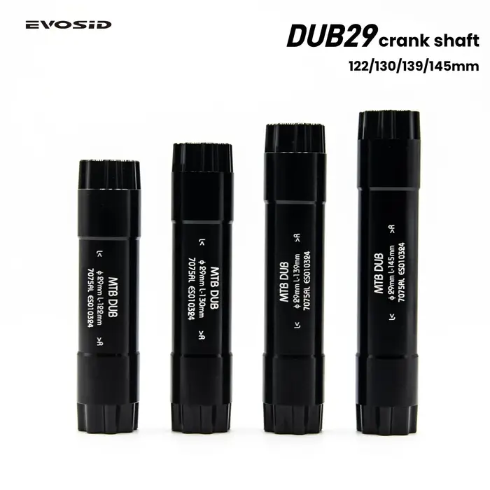 EVOSID DUB 29mm arbre AL7075 CNC 122mm/130mm/139mm/145mm pour carrelage EVOSID DUB