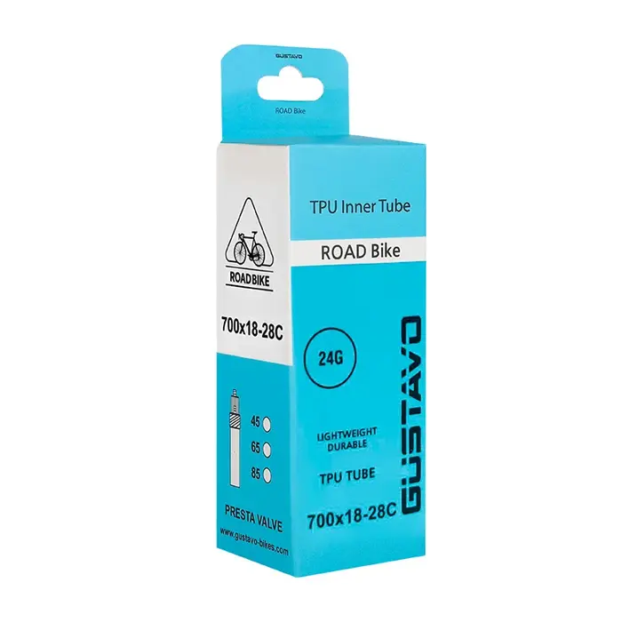GUSTAVO Tubes ultralégers en TPU Valve de chambre à air de vélo de route 45MM 65MM 85MM 700X18-28C 2