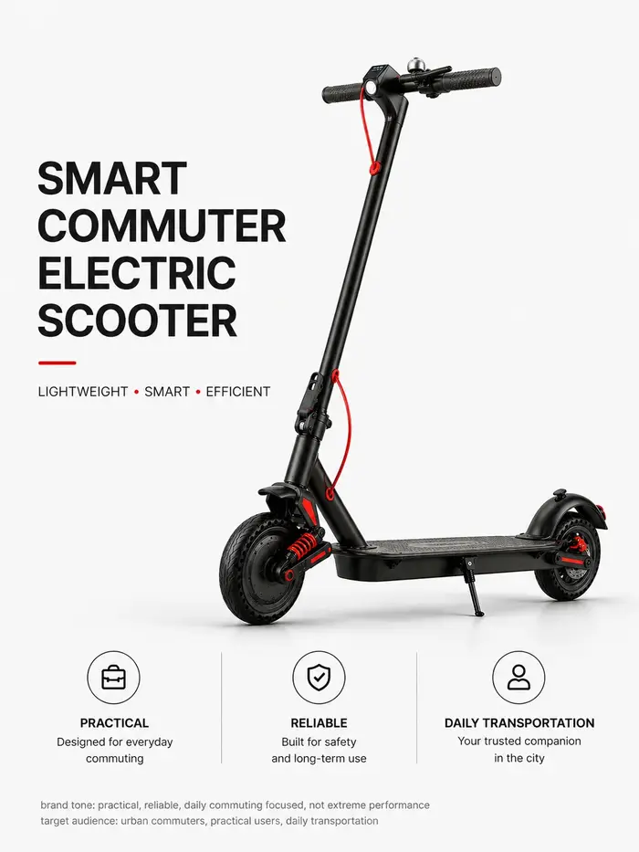 Trottinette électrique pliable 36V 500W avec siège amovible