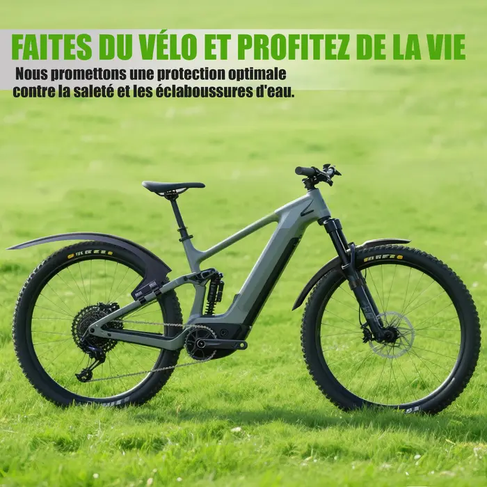 RBRL garde-boue de vélo élargi étendu Compatible avec 3 "largeur de pneu 26-29