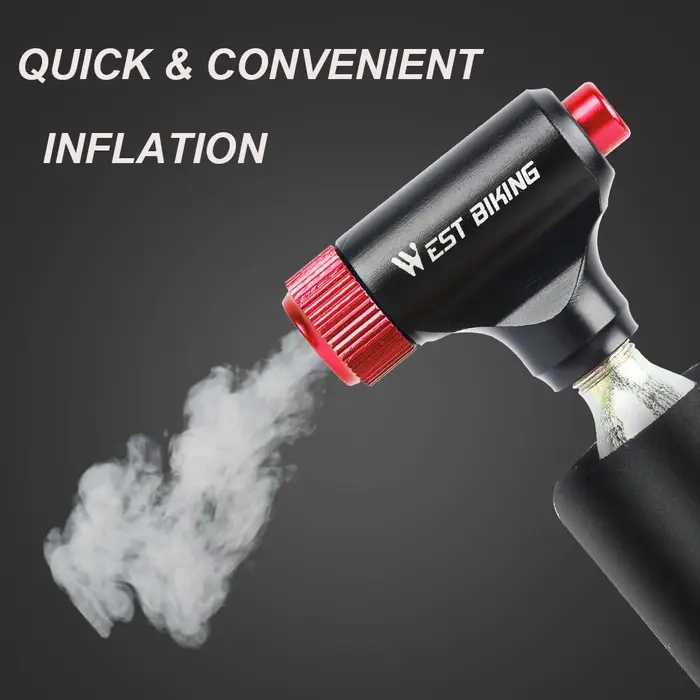 WEST BIKING Mini gonfleur de CO2 pompe à vélo gonflage de pneu Super rapide
