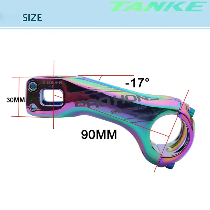 PROHONSUN Tige de vélo de montagne VTT en alliage d'aluminium CNC anodisé