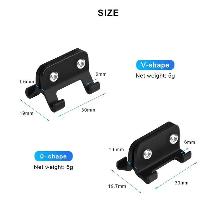 Support de plaque d'immatriculation de vélo TriDuvet