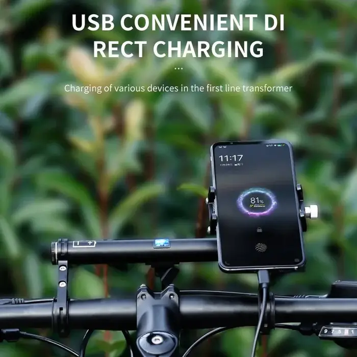 Vélo avec batterie externe rechargeable 4000 mAh