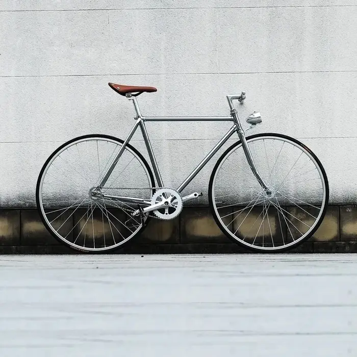 Cadre de vélo Vintage rétro argent 700C