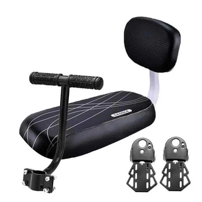 Accessoires de Cycle pièces Bicicleta vélo siège arrière selle enfant avec poignée de dossier accoudoir repose-pieds pédale