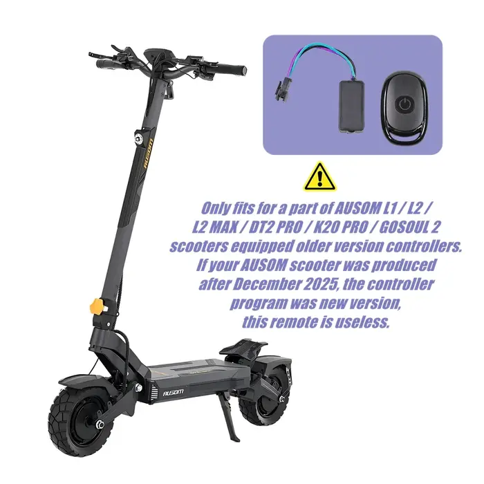 Interrupteur à distance pour limiteur de vitesse pour certains scooters électriques AUSOM L1 L2 MAX DT2 PRO K20 GOSOUL