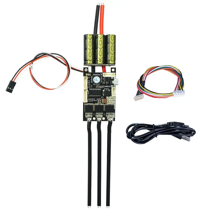 Contrôleur de vitesse électrique Flipsky FSESC 4.12 50A pour conversion skateboard électrique et e-scooter noir haute performance VESC