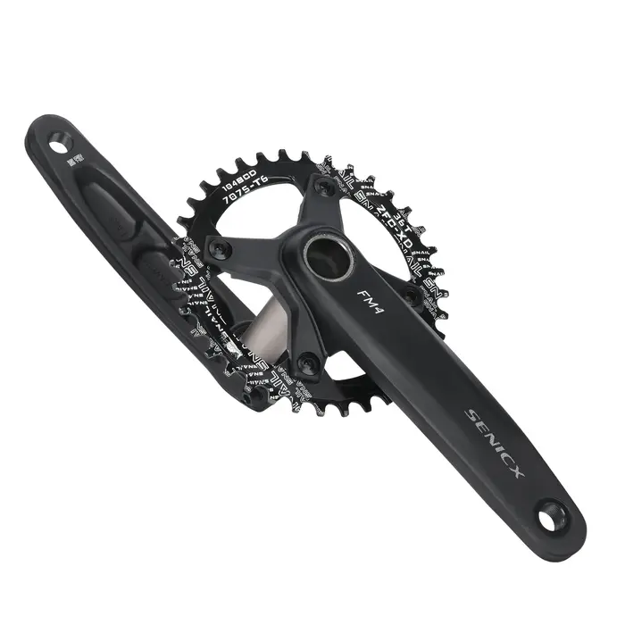 SENICX pédalier de vélo 170mm 104BCD chaîne unique 32T/34T/36T/38T/40T/42T 8/9/10/11/12 vitesses manivelle creuse