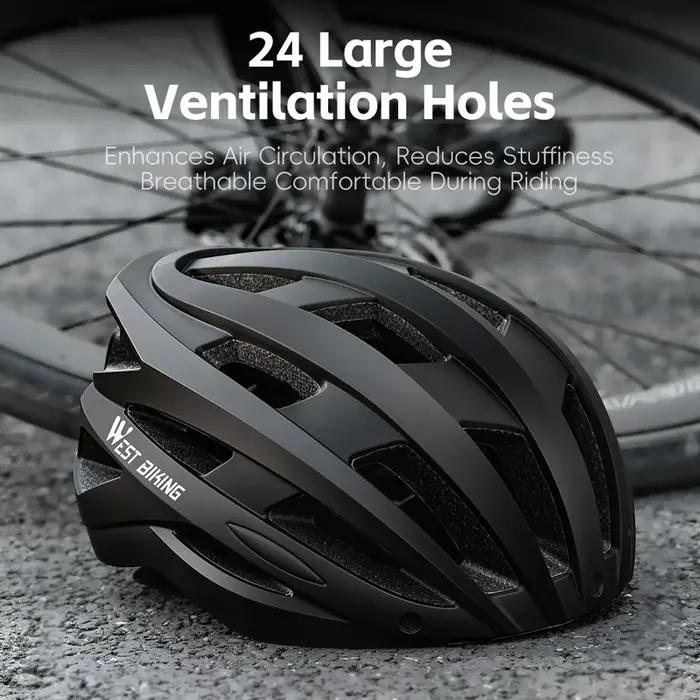 Casque de vélo extra large WEST BIKING pour tour de tête de 62-65 cm