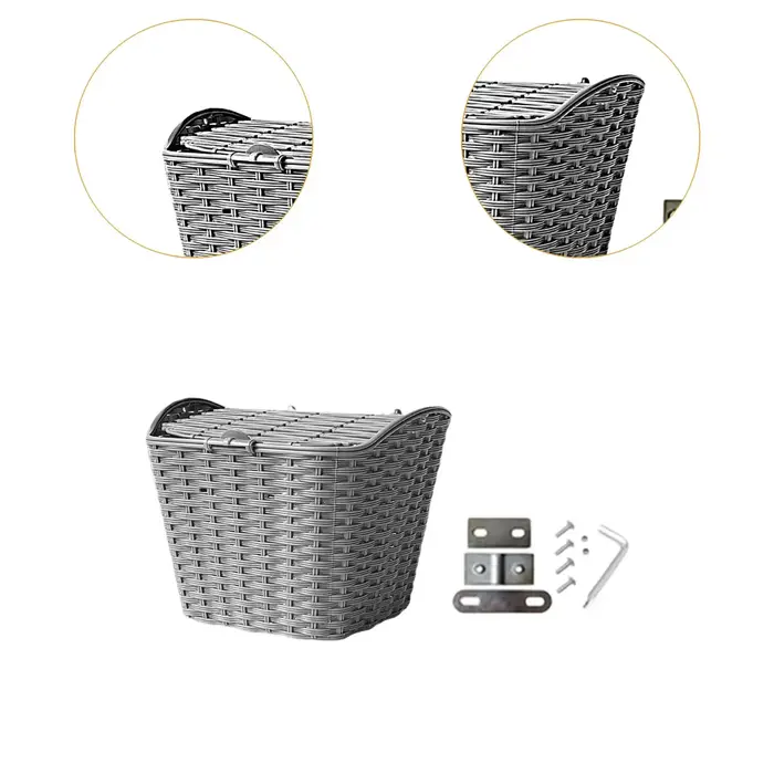 Panier suspendu de vélo avec couvercle
