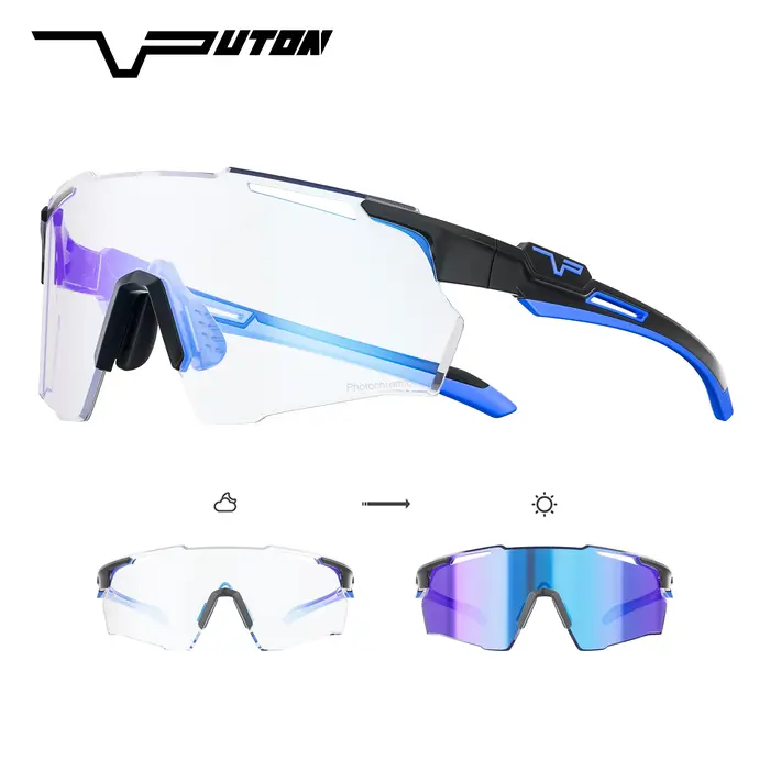 PUTON lunettes de cyclisme photochromiques
