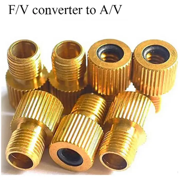 Lot de 2/5/10 adaptateurs de valve de vélo F/V vers A/V